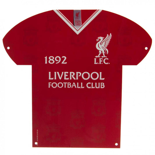 Liverpool FC Metal Shirt Sign